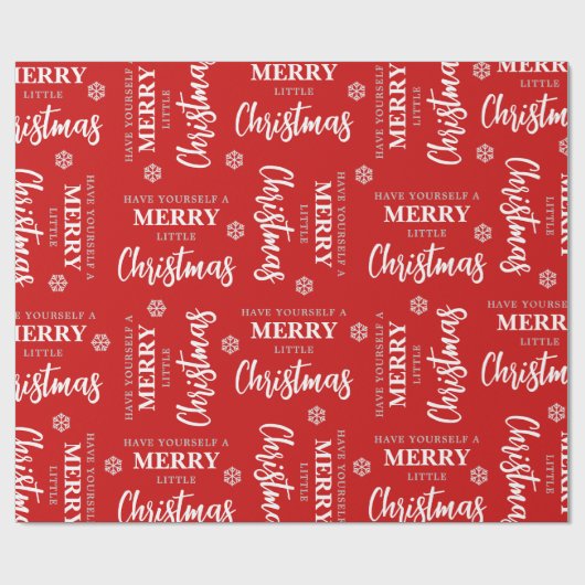 Heb jezelf een prettig kerstrood. cadeaupapier (Vlak)