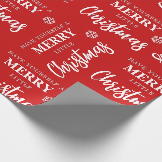 Heb jezelf een prettig kerstrood. cadeaupapier (Hoek)