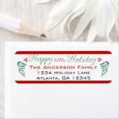 Heb jezelf een prettige feestdag etiket (Insitu)