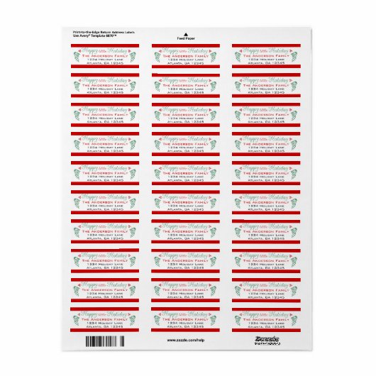 Heb jezelf een prettige feestdag etiket (Full Sheet)