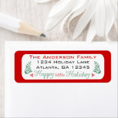 Heb jezelf een prettige feestdag etiket (Insitu)