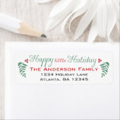 Heb jezelf een prettige feestdag etiket (Insitu)