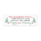 Heb jezelf een prettige feestdag etiket (Voorkant)