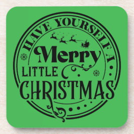 Heb jezelf een prettige kerst bier onderzetter