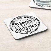 Heb jezelf een prettige kerst bier onderzetter (Linkerzijde)