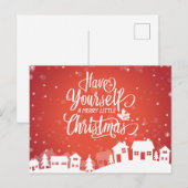 Heb jezelf een prettige kerst | BRIEFKAART (Voorkant / Achterkant)