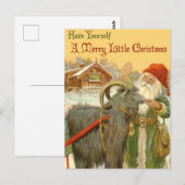 Heb jezelf een prettige kerst briefkaart (Voorkant / Achterkant)