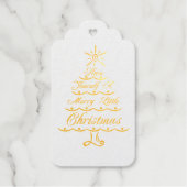 Heb jezelf een prettige kerst cadeaulabels (Voorkant)