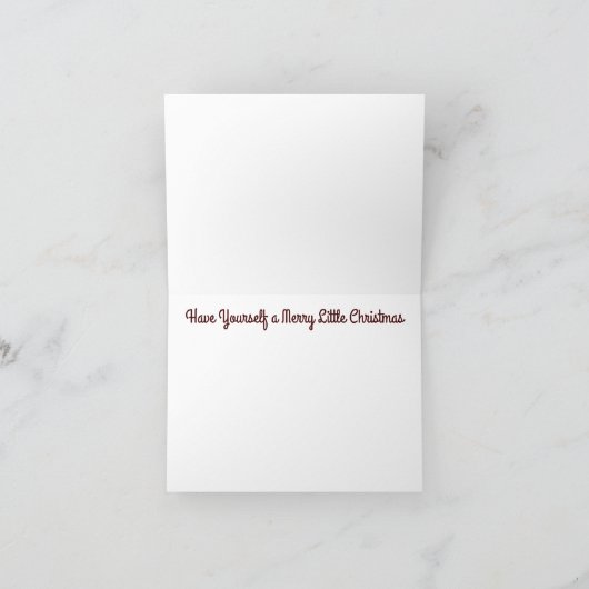 Heb jezelf een prettige kerst feestdagen kaart (Binnen)