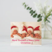 Heb jezelf een prettige kerst feestdagenkaart (Staand voorkant)