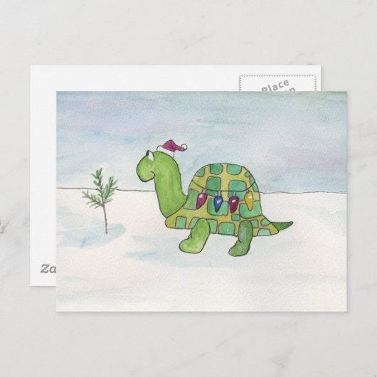 Heb jezelf een prettige kerst feestdagenkaart (Voorkant / Achterkant)