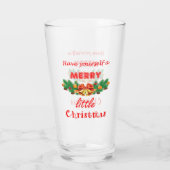 Heb jezelf een prettige kerst glas (Achterkant)