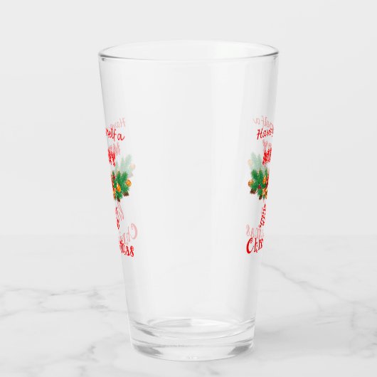 Heb jezelf een prettige kerst glas (Rechts)
