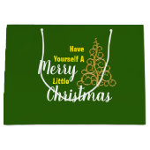 Heb jezelf een prettige kerst groot cadeauzakje (Voorkant)