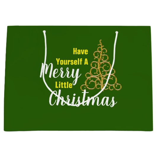 Heb jezelf een prettige kerst groot cadeauzakje (Voorkant)