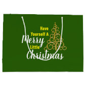 Heb jezelf een prettige kerst groot cadeauzakje (Achterkant)