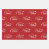 Heb jezelf een prettige kerst inpakpapier vel (Voorkant)