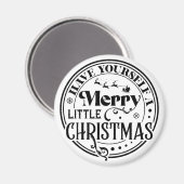 Heb jezelf een prettige kerst magneet (Voorkant / Achterkant)