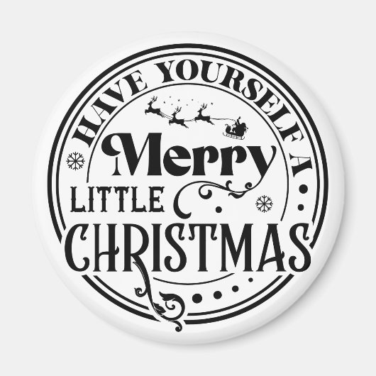 Heb jezelf een prettige kerst magneet (Voorkant)