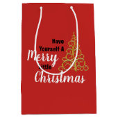 Heb jezelf een prettige kerst medium cadeauzakje (Voorkant)