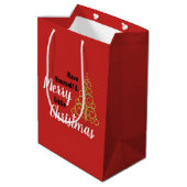 Heb jezelf een prettige kerst medium cadeauzakje (Achterkant Gekanteld)