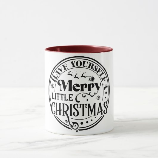 Heb jezelf een prettige kerst mok (Midden)
