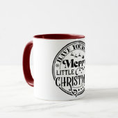 Heb jezelf een prettige kerst mok (Voorkant links)