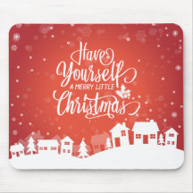 Heb jezelf een prettige kerst | Mousepad