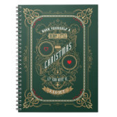 Heb jezelf een prettige kerst notitieboek (Voorkant)