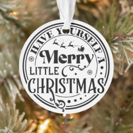 Heb jezelf een prettige kerst ornament