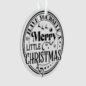 Heb jezelf een prettige kerst ornament (voorkant)