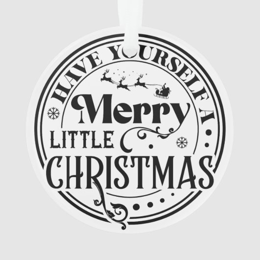 Heb jezelf een prettige kerst ornament (achterkant)