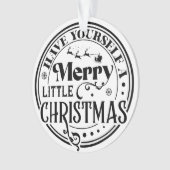 Heb jezelf een prettige kerst ornament (voorkant)