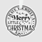 Heb jezelf een prettige kerst ornament (voorkant)