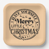 Heb jezelf een prettige kerst papieren bordje (Voorkant)