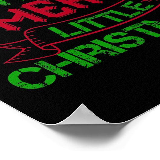 Heb jezelf een prettige kerst poster (Hoek)