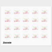 Heb jezelf een prettige kerst ronde sticker (Vel)
