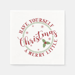 Heb jezelf een prettige kerst servet