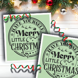 Heb jezelf een prettige kerst servet