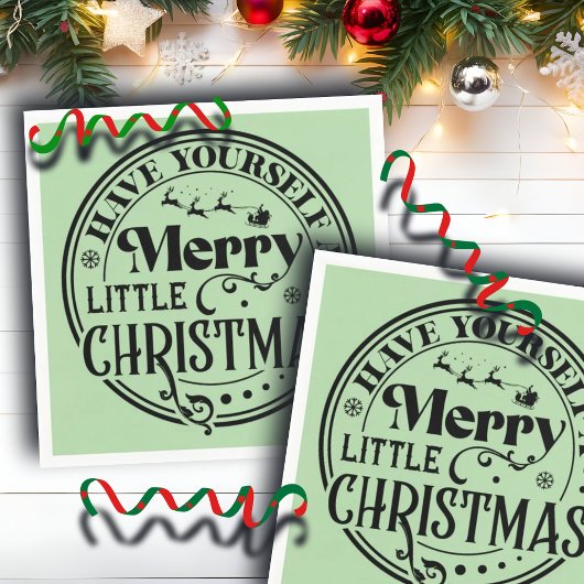 Heb jezelf een prettige kerst servet