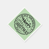 Heb jezelf een prettige kerst servet (Hoek)