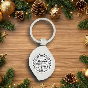 Heb jezelf een prettige kerst sleutelhanger