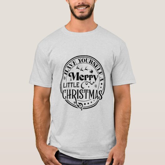 Heb jezelf een prettige kerst t-shirt (Voorkant)