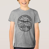Heb jezelf een prettige kerst Tri-Blend shirt (Voorkant)