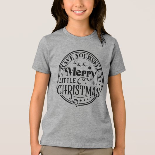 Heb jezelf een prettige kerst Tri-Blend shirt (Voorkant)