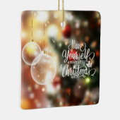 Heb jezelf een prettige kerst | Versiering Keramisch Ornament (Rechts)