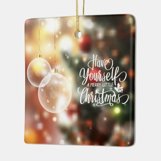 Heb jezelf een prettige kerst | Versiering Keramisch Ornament (Links)