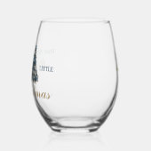 Heb jezelf een prettige kerst wijnglas zonder voet (Links)