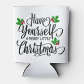 Heb jezelf een prettige kerstfeestdag blikjeskoeler (Voorkant)