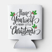 Heb jezelf een prettige kerstfeestdag blikjeskoeler (Achterkant)